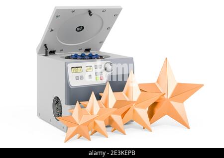 Laboratory centrifuge, 3D rendering isolated on white background Stock ...