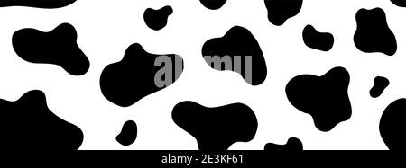Cow Pattern Texture Seamless Black And White , Doodle Style. Can Be Used  For Wallpaper, Pattern Fills, Web Page Background, Surface Textures.  Dalmatia Stock Vector Image & Art - Alamy