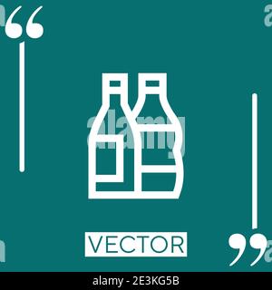 refreshment vector icon Linear icon. Editable stroked line Stock Vector