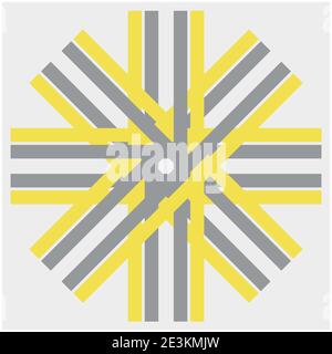 Ultimate Gray and Illuminating Yellow Trending Colors of the Year 2021. Color pattern, vector  illustration Stock Vector