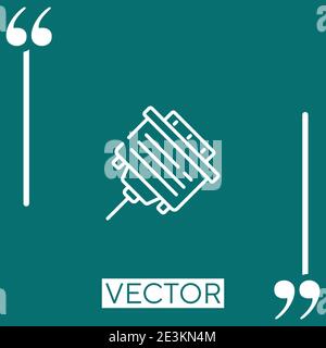 vga vector icon Linear icon. Editable stroked line Stock Vector