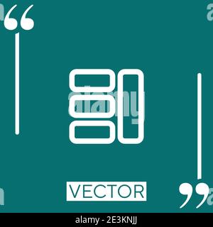 webpage organization outlined button of interface vector icon Linear icon. Editable stroke line Stock Vector