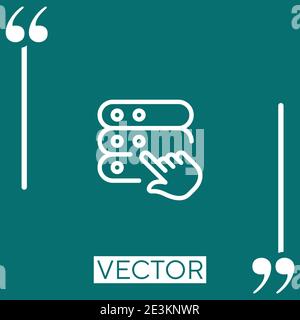 select Linear icon. Editable stroke line Stock Vector