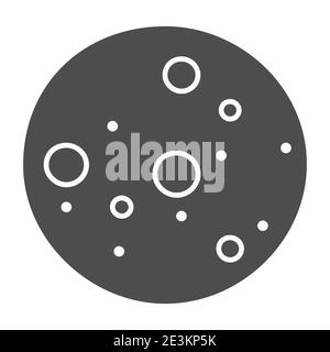 Cookie Biscuit solid icon, confectionary concept, Cookies sign on white background, Chocolate chip cookie icon in glyph style for mobile concept and Stock Vector