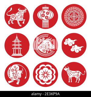 nine china culture icons Stock Vector Image & Art - Alamy
