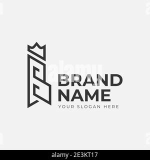 Modern Letter B Crown King Queen Logo Vector Template suitable for personal logo, fashion, beauty, or jewelry brand Stock Vector