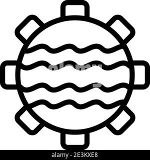 Hydro power icon. Outline hydro power vector icon for web design isolated on white background Stock Vector