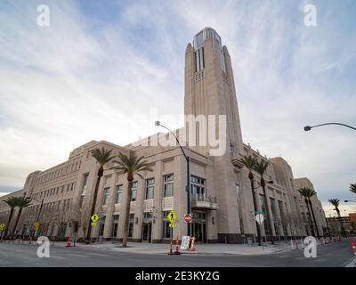 Las Vegas, JAN 12, 2021 - Exterior view of The Smith Center Stock Photo