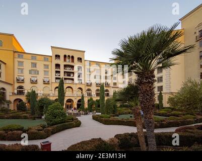 Las Vegas, JAN 16, 2021 - Afternoon view of the beautiful scenery around Lake Las Vegas Stock Photo