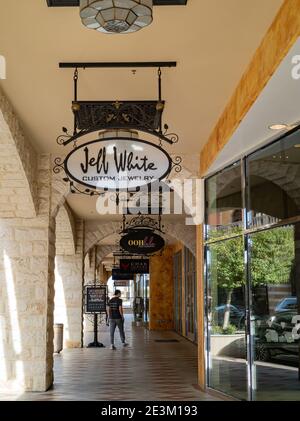 Las Vegas, JAN 18, 2021 - Sunny exterior view of the Tivoli Village Stock Photo