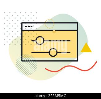 Customized Technology Solution - Icon as EPS 10 File Stock Vector