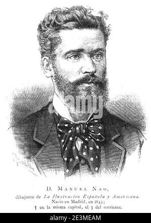 Manuel Nao, en La Ilustración Española y Americana. Stock Photo