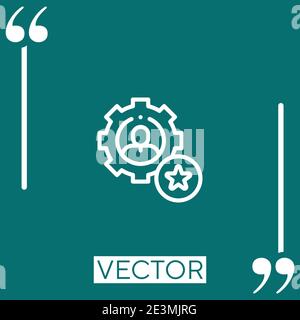 self improvement vector icon Linear icon. Editable stroked line Stock Vector