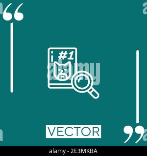 comic book vector icon Linear icon. Editable stroke line Stock Vector