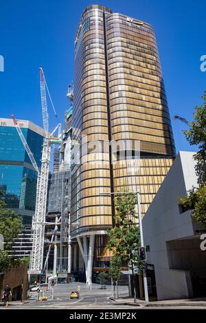 EY building in George Street Sydney city centre and adjacent urban development project,Sydney,Australia Stock Photo