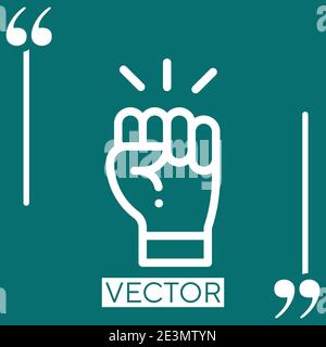 motivation vector icon Linear icon. Editable stroke line Stock Vector