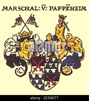 Marschall von Pappenheim Siebmacher019 - Freiherren. Stock Photo