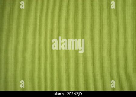 Bright green ribbed fabric knitwear textile Stock Photo