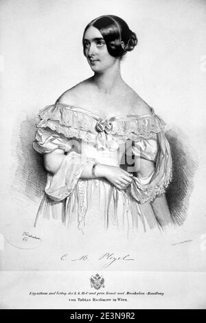 Marie Pleyel Litho. Stock Photo