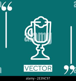 frappe Linear icon. Editable stroke line Stock Vector
