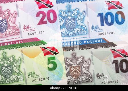 Trinidad and Tobago dollar a new series of banknotes Stock Photo