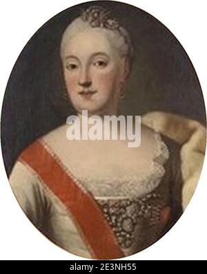 Maria Anna Sophia of Saxony, Electress of Bavaria., oval 1., oval. Stock Photo