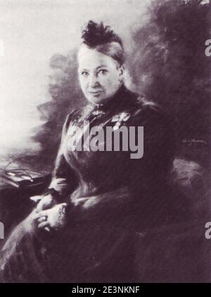 Maria-zanders-Pastell-Carl-Flamm-1902. Stock Photo