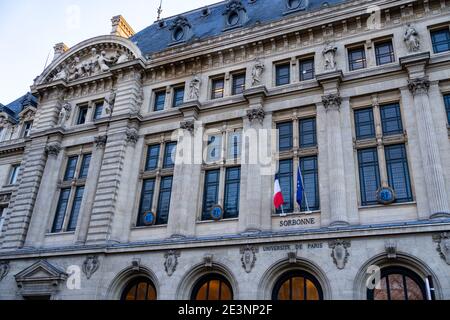 The historic building of Sorbonne University (Sorbonne