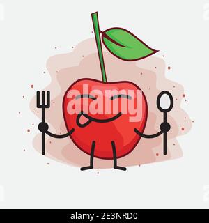 An illustration of Cute Bing Chery Vector Character Stock Vector