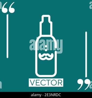 cream vector icon Linear icon. Editable stroke line Stock Vector