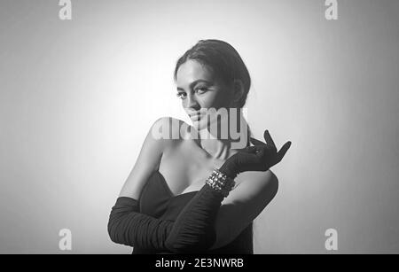 big boobs black dress Bust Support Gown