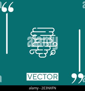 tornado vector icon Linear icon. Editable stroke line Stock Vector