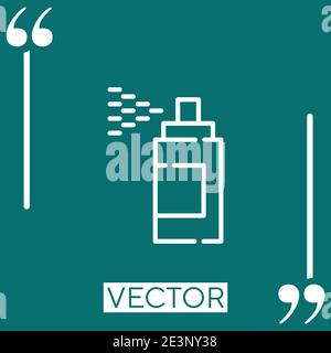paint spray vector icon Linear icon. Editable stroked line Stock Vector