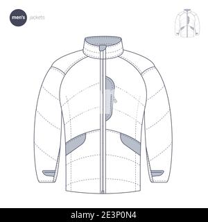 Clothes thin line style. Stock Vector