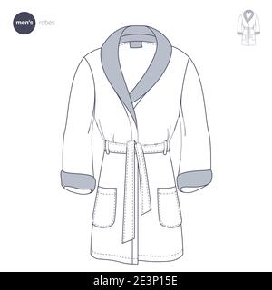 Clothes thin line style. Stock Vector