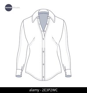 Clothes thin line style. Stock Vector