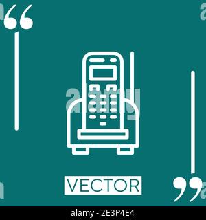 cellular vector icon Linear icon. Editable stroke line Stock Vector
