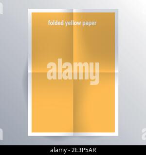 folded paper template Stock Vector