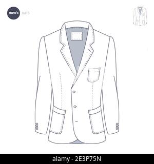 Clothes thin line style. Stock Vector