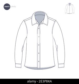 Clothes thin line style. Stock Vector