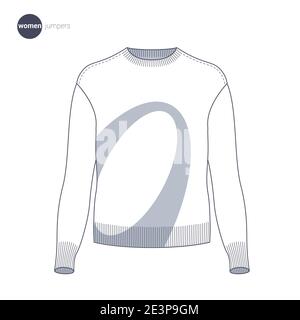 Clothes thin line style. Stock Vector