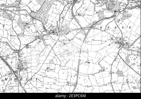 Map of Staffordshire OS Map name 017-SE, Ordnance Survey, 1883-1894 ...