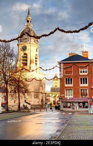 Square in Amiens, France Stock Photo