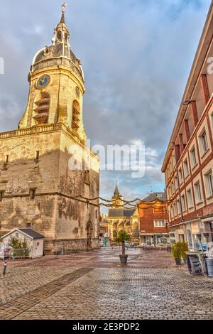 Square in Amiens, France Stock Photo