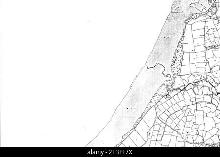 Map of Somerset OS Map name 004-SW, Ordnance Survey, 1884-1894. Stock Photo