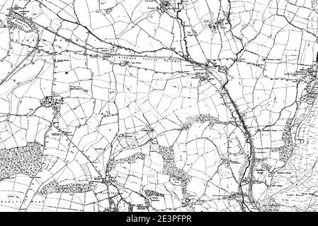 Map of Shropshire OS Map name 063-SW, Ordnance Survey, 1883-1895 Stock ...