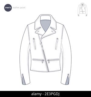 Clothes thin line style. Stock Vector