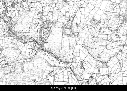 Map of Radnorshire OS Map name 003-SE, Ordnance Survey, 1888-1891 Stock ...