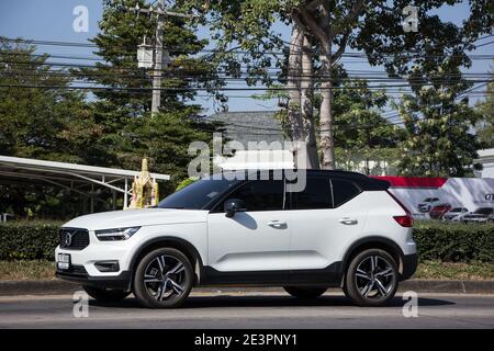 Chiangmai, Thailand -   November 30 2020:  Private car, Volvo XC40. Photo at road no 121 about 8 km from downtown Chiangmai, thailand. Stock Photo