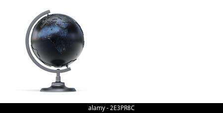 terrestrial globe white background - 3D rendering Stock Photo